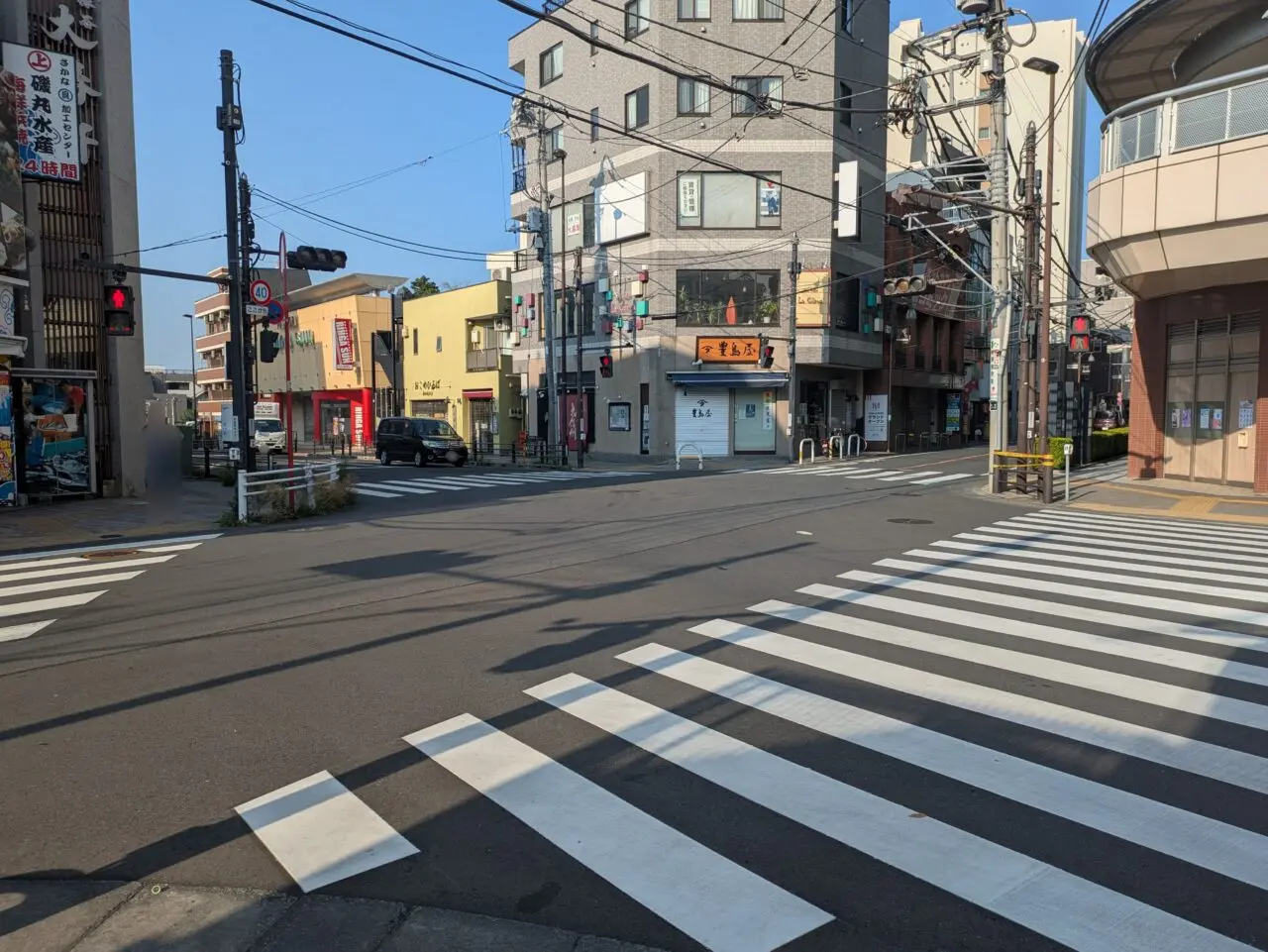 保谷駅南口近くの交差点